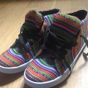 Peruvian patterned sneakers - NEVER WORN!